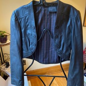 New Rudsak leather cropped jacket sizeS